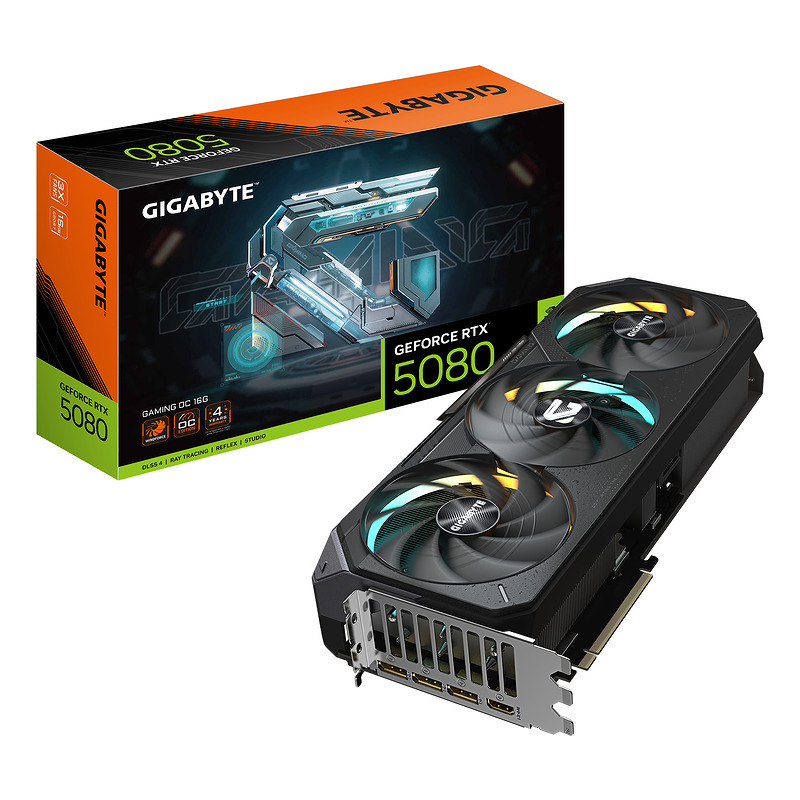 GIGABYTE GeForce RTX 5080 GAMING OC 16G NVIDIA 16 GB GDDR7
